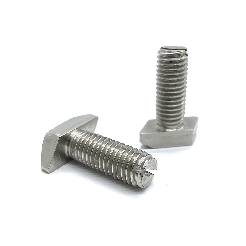T Slot Drop-in Sliding Bolts karo T Shaped Kepala kanggo Hardware